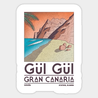 Playa de Güigüí Sticker